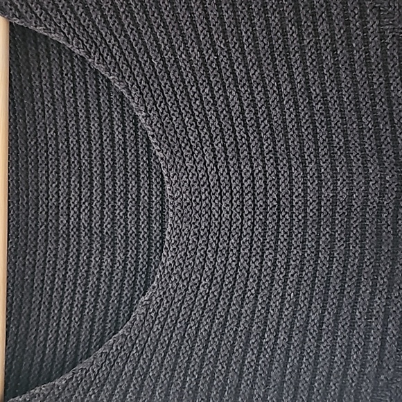 Grey Knit Boat Neck Sweater - Picture 6 of 7